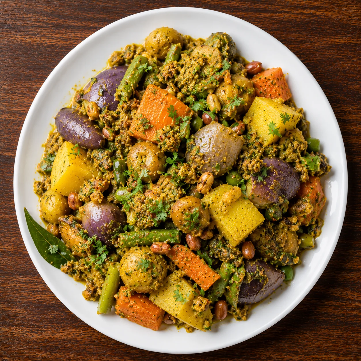 Undhiyu Gujarati thali – pure veg catering in Calgary